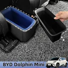 Caixa Organizadora Banco Traseiro BYD Dolphin Mini Porta-Objetos Silicone Antiderrapante Acessório Interior