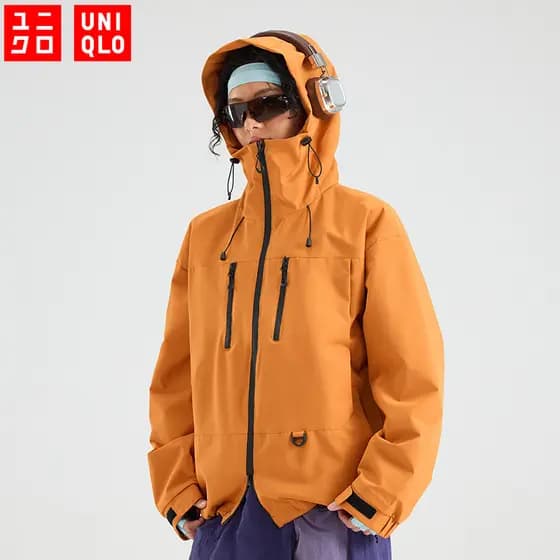 Uniqlo Jaquetas De Esqui Casaco Impermeável À Prova De Vento Das Mulheres Casacos Windbreaker Ao Ar Livre