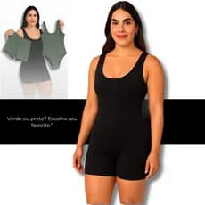 Maiô liso de uma peça para a praia de verão com shorts para Cobertura de Praia, Roupa de Banho