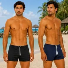 Kit 2 Sunga Boxer Masculina Forrada Cordão Interno Secagem Rápida