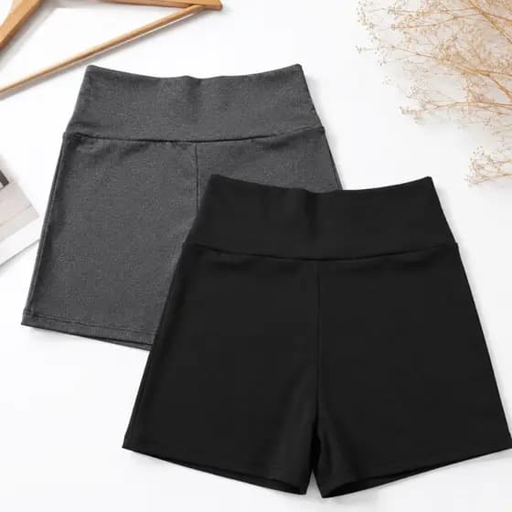 Bermuda Legging Feminina Unidade ou Kit 2 Cintura Alta