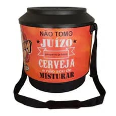Cooler Térmico Caixa térmica Grande Redondo com Estampa Para 30 latas 350 ml + Gelo