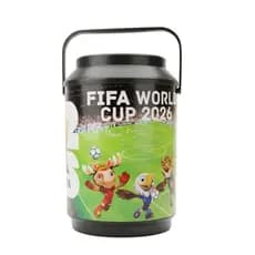 Cooler Caixa Térmica Redondo para10 latas Armazenamento de Bebidas Copa 2026