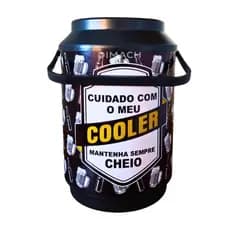 Cooler Térmico Pequeno para 10 latas de bebidas Preto com Alça