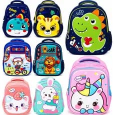 Mochila Infantil Zoo Menina Menino Criança Bolsa Feminina Masculino 3D Alto Relevo Escola Escolar Passeio