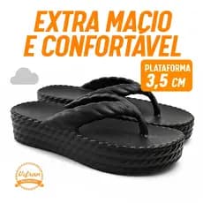 Chinelo Nuvem Unissex Plataforma - Sandália Extra Macia Confortável Antiderrapante Leve Casual
