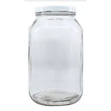 4 Pote de 3 litros de Vidro Grande Com Tampa Metalica.  Ideal Para Kombucha e Conservas em Geral..