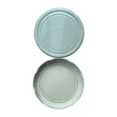 2 Tampas 113mm Metálica BRANCA. Ideal para pote grande de 03 Litros. Além de durável é confiável.