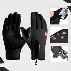 Luva Impermeável Térmica Touch Celular Para Moto Bike Esportes Trilha Frio Antiderrapante Unissex