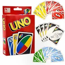 UNO Edição Classica - Jogo de Cartas  108 Cartas Baralho de Alta Qualidade Com Cartas Especiais