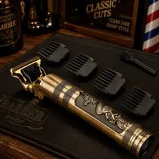 Máquina Dragão de Cortar Cabelo Barba Profissional Recarregável