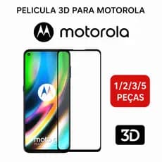 Kit Película De Vidro Tela 3D Temperado Para Celular Motorola