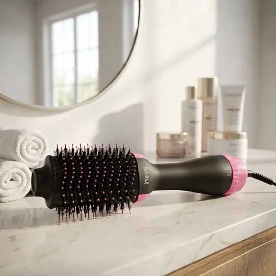 Escova Secadora Elétrico de Cabelo Giratório Espeto Com Cerdas Flexíveis 110V Drs 1290 Benefícios