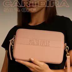 Carteira Bolsinha de Mão Feminina Compacta com Zíper Estilosa