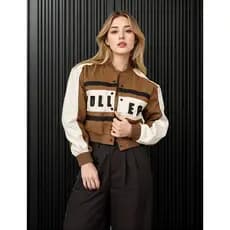 Jaqueta Feminina Couro College Moda Feminina Colegial Estilosa