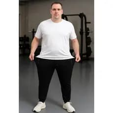 Calça Masculina Plus Size Tactel Jogger Esportiva Academia Slim Treino