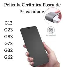 Película de Cerâmica Fosca Privacidade Motorola Moto G13 / G23 / G53 / G73 / G32 / G62