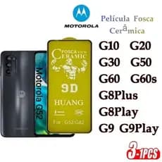 Película de Fosca Cerâmica Flexível 9D  Todos os modelos MOTO G8PLUS G8PLAY G9 G9PLAY G10 G20 G30 G50 G60 G60S