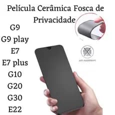Película de Cerâmica Fosca Privacidade Motorola Moto G9 / G9 play / E7 / E7 plus / G10 / G20 / G30 /E22