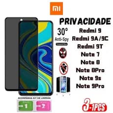 Película de Privacidade 3D XIAOMI REDMI Todos os modelos 9---NOTE 9PRO