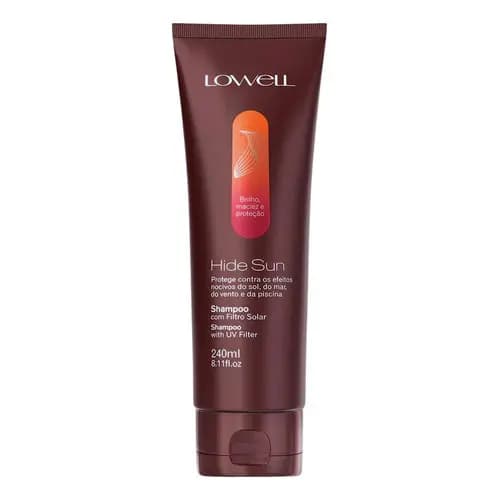 Lowell Hide Sun - Shampoo De Brilho Com Filtro Solar 240ml