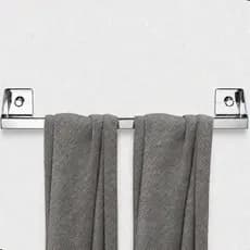 Porta Toalha de Banho Adesivo 3m Inox Banheiro De Parede DF