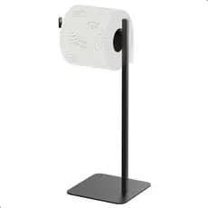 Porta Papel Higiênico de Chão Preto Suporte Para Papel Nice
