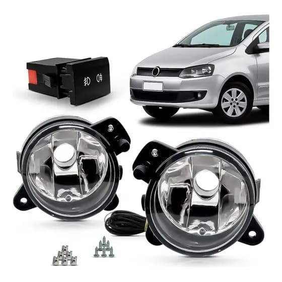 Kit Farol Auxiliar Milha Fox 2010 A 2013 2014 Bt Original