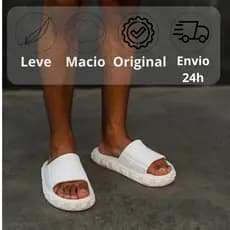 Chinelo Slide Masculino Modelo Street Confortável Leve Macio Do 34 ao 45