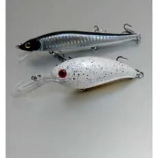 Isca Artificial De Fundo e 1 Isca Meia Água Para Pesca. 2 Iscas Artificiais Para Pesca.