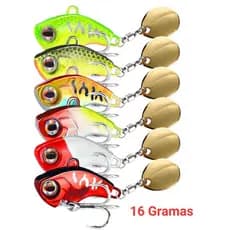 Isca Artificial Spinner estilo Lirinha para peixes do Mar, Represa e Lagoas.