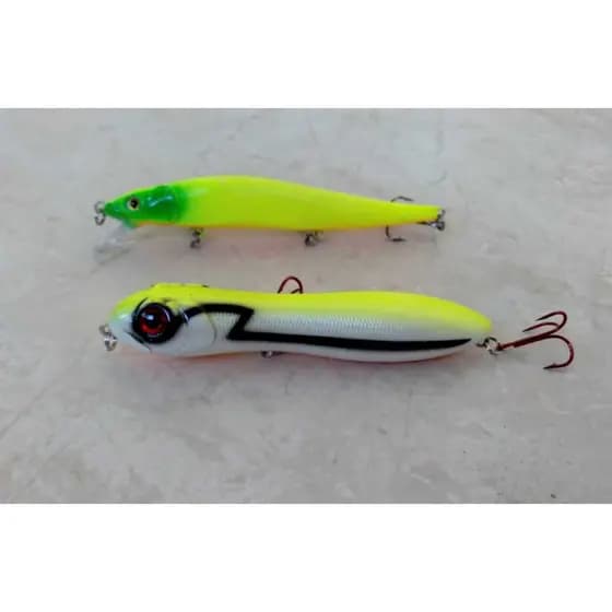 Iscas Artificiais Para Tucunaré,Dourado,Robalo,Traíra e peixes do mar. 2 Unidades