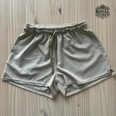 Shorts Feminino Bege Nude DRY FIT Esporte Símbolo Refletivo Alta Qualidade - Academia, praia, verão