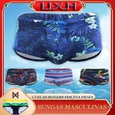 UXH Sungas Masculinas Boxers  Apertadas  Respirável E Confortável 24162