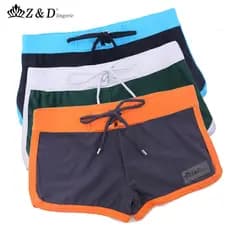 Z&D Ligeries Sungas Masculinas Cuecas Boxers Cinto Largo Cintura Baixa Confortável Respirável UDL118