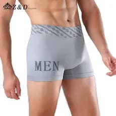 Kit 5 peças Cueca Boxer Adulto Sem Costura MEN Microfibra