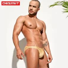 DESMIIT Sungas Masculinas Cuecas cavadas  Cintura Baixa Lateral Estreita U-Saco Respirável UDL120