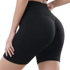 Shorts Fitness Feminino Cintura Alta Academia Levanta Bumbum Sem Costura