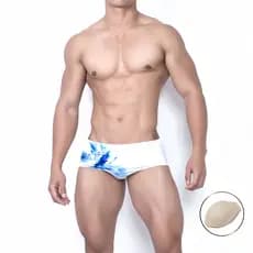 Z&D Ligerie Sungas Cuecas Masculinas Boxers  Com Jateamento Apertado E Confortável Com Bojo UDL104