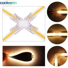 Kit 5 Conector para Fita COB LED 2 pinos para Fita de LED Monocromática de 8mm