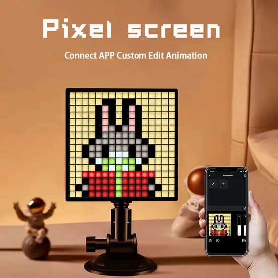 Display De Pixel Inteligente LED Tela Matricial APP DIY Animação Arte Imagem Dispaly Para Presente