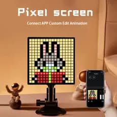 Display De Pixel Inteligente LED Tela Matricial APP DIY Animação Arte Imagem Dispaly Para Presente