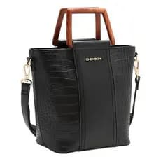 Bolsa Transversal Chenson Rústica De Mão 3483511 Preto