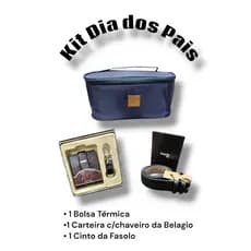 KIT DIA DOS PAIS 02 – Térmica da Qualis/ Carteira+Chaveiro Belagio/ Cinto de Couro Fasolo