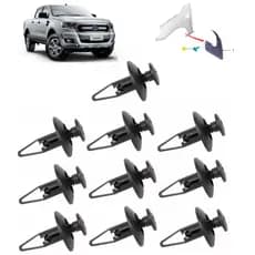 KIT COM 10 PRESILHA DO PARA-BARRO FORD RANGER 2013 A 2023