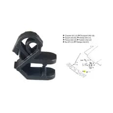 Grampo Presilha Da Vareta Haste do Capo Ford Ka, Fiesta, Courier, Ecosport