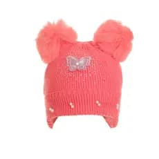 TOUCA Infantil ANTIALERGICO com Pompom e Borboleta
