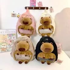 Mochila Capivara 3D de Pelúcia