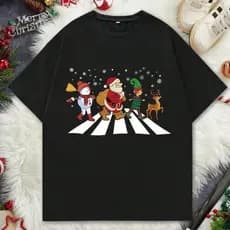 Camiseta Básica Masculina Feminina Natal Papai Noel Blusa 100% Algodão