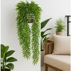 Bambu Da sorte pendente Completo Com Vaso De Vime Arranjo decorativo De parede